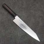 Seisuke AUS10 Miroir Croisé Kirituke Gyuto 210mm Shitan(férule:Bois de Pakka noir) Manipuler - japanny-FR