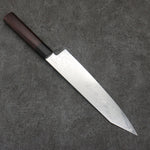 Seisuke AUS10 Miroir Croisé Kirituke Gyuto 210mm Shitan(férule:Bois de Pakka noir) Manipuler - japanny-FR