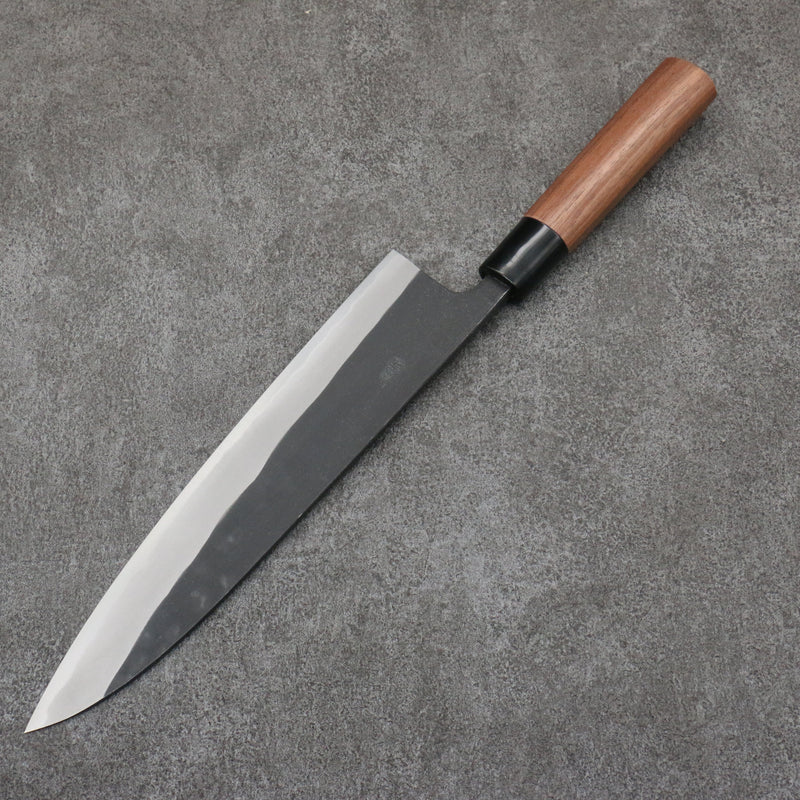 Nao Yamamoto Acier Bleu Kurouchi Gyuto 240mm Noix Manipuler - japanny-FR