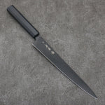 Sakai Takayuki Kurokage VG10 Martelé Revêtement en téflon Sujihiki 240mm Laqué noir Manipuler - japanny-FR