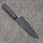 Sakai Takayuki Kurokage VG10 Martelé Revêtement en téflon Santoku 170mm Laqué noir Manipuler - japanny-FR