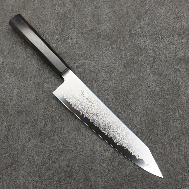 Seisuke VG10 Damas Kirituke Gyuto 210mm Bois d'ébène Manipuler - japanny-FR