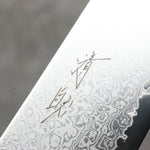 Seisuke VG10 Damas Kirituke Gyuto 210mm Bois d'ébène Manipuler - japanny-FR