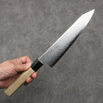 Seisuke VG10 Damas Kirituke Gyuto 210mm Magnolia Manipuler - japanny-FR