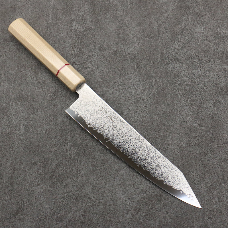 Seisuke VG10 Damas Kirituke Gyuto 210mm Micarta blanc Manipuler - japanny-FR