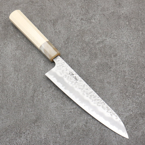 Seisuke Kumo Acier Blanc No.1 Martelé Gyuto 180mm Magnolia Manipuler - japanny-FR