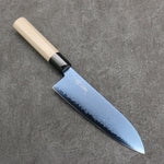 Seisuke VG10 Ion plating Damas Santoku 180mm Magnolia Manipuler - japanny-FR