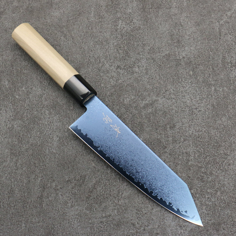 Seisuke VG10 Ion plating Damas Kiritsuke Santoku 180mm Magnolia Manipuler - japanny-FR