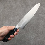 Seisuke VG5 Migaki Terminé Gyuto 210mm Résine marbrée noire Manipuler - japanny-FR