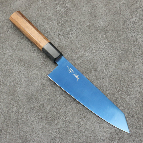 Seisuke Acier SK-85 Ion plating Kiritsuke Santoku 180mm Teck (virole : Plastique noire) Manipuler - japanny-FR