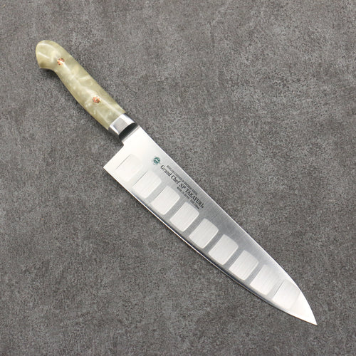 Sakai Takayuki Grand Chef SP Uddeholm Acier suédois résistant aux taches Gyuto Saumon 210mm SP Type III (Perle) Manipuler - japanny-FR