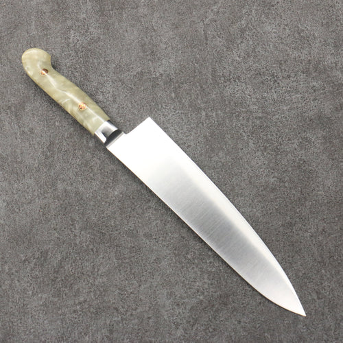 Sakai Takayuki Grand Chef SP Uddeholm Acier suédois résistant aux taches Gyuto Saumon 210mm SP Type III (Perle) Manipuler - japanny-FR