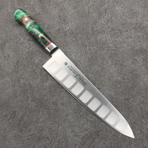 Sakai Takayuki Grand Chef SP Uddeholm Acier suédois résistant aux taches Gyuto Saumon 210mm SP Type III (Jungle) Manipuler - japanny-FR