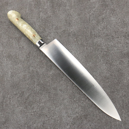 Sakai Takayuki Grand Chef SP Uddeholm Acier suédois résistant aux taches Gyuto Saumon 240mm SP Type III (Perle) Manipuler - japanny-FR