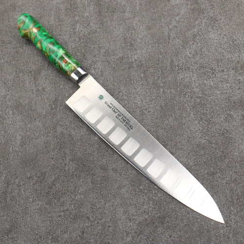 Sakai Takayuki Grand Chef SP Uddeholm Acier suédois résistant aux taches Gyuto Saumon 240mm SP Type III (Jungle) Manipuler - japanny-FR