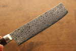 Seisuke Mokusei ZA-18 Finition miroir Damas Nakiri 165mm Bois de Pakka marron Manipuler - japanny-FR