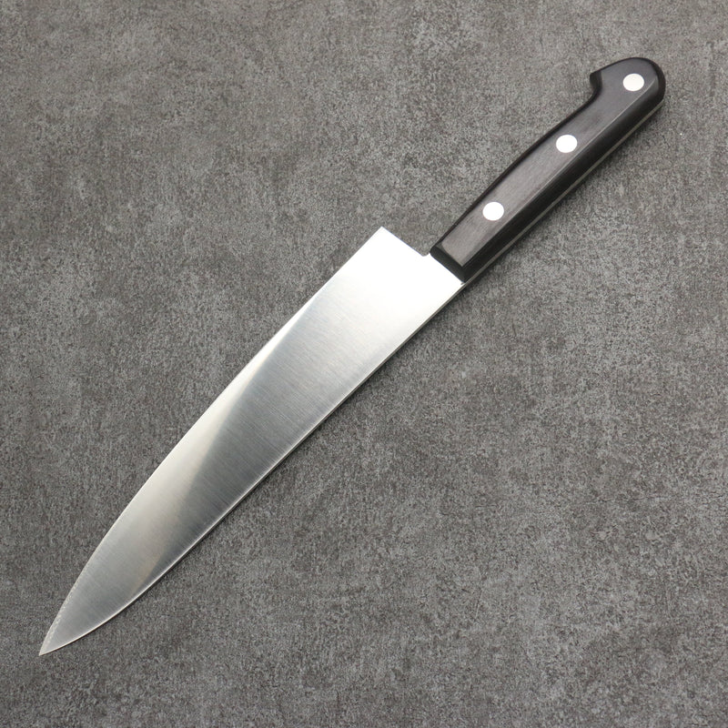 Sakai Takayuki Grand Chef Acier suédois Gyuto 210mm Bois de pakka noir Manipuler - japanny-FR