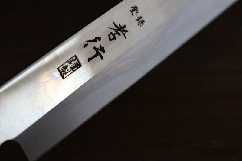 Sakai Takayuki Grand Chef (Pour les gauchers) Acier suédois Kiritsuke Yanagiba  260mm Manipuler avec Gaine - japanny-FR