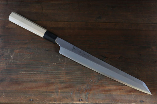 Sakai Takayuki Série Chef. Acier argenté NO.3 Kiritsuke Yanagiba  270mm Magnolia Manipuler - japanny-FR