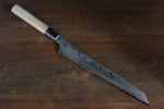 Sakai Takayuki Acier argenté NO.3 Damas Kengata Yanagiba  270mm Manipuler - japanny-FR