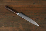 Sakai Takayuki VG10 17 Couche de Damas Petite-utilité.  80mm Désert Ironwood(Sugihara) Manipuler - japanny-FR