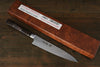 Sakai Takayuki VG10 17 Couche de Damas Petite-utilité.  80mm Désert Ironwood(Sugihara) Manipuler - japanny-FR