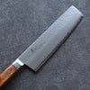 Sakai Takayuki VG5 Martelé Nakiri  180mm Bois de Pakka marron Manipuler - japanny-FR