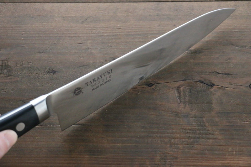 Sakai Takayuki INOX Molybdène Gyuto  210mm POM Résine Manipuler - japanny-FR