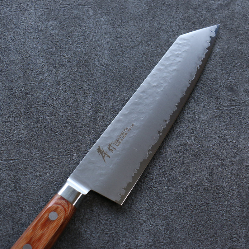 Sakai Takayuki VG5 Martelé Kirituke Gyuto  190mm Bois de Pakka marron Manipuler - japanny-FR