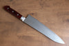 Seisuke VG10 33couche Finition miroir Damas Gyuto  210mm Bois de pakka rouge Manipuler - japanny-FR