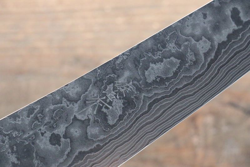 Takeshi Saji Coreless Finition en diamant Damas Kirituke Gyuto  180mm Ironwood Manipuler - japanny-FR