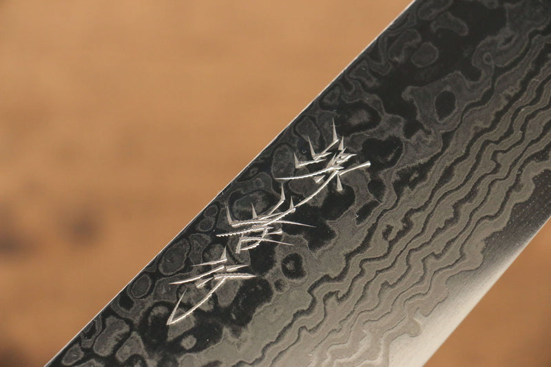 Sakai Takayuki Galaxie ZA-18 Damas Santoku  180mm Wenge Manipuler - japanny-FR