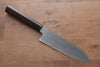 Jikko Acier Blanc No.2 Santoku  180mm Shitan Manipuler - japanny-FR