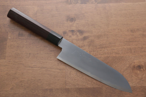 Jikko Acier Blanc No.2 Santoku 180mm Manipuler Shitan - japanny-FR