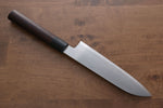 Jikko Acier Blanc No.2 Santoku  180mm Shitan Manipuler - japanny-FR