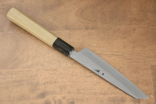 Kikuzuki Acier Blanc No.2 Kasumitogi Kiritsuke Petty,Utilité  135mm Magnolia Manipuler - japanny-FR