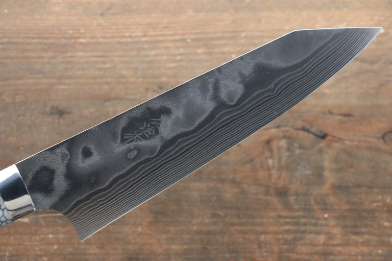 Takeshi Saji Coreless Finition en diamant Damas Kirituke Gyuto  180mm Nuage Turquoise Manipuler - japanny-FR