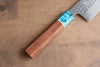Yu Kurosaki Senko R2/SG2 Martelé Santoku  165mm Shitan(férule:turquoise avec anneau) Manipuler - japanny-FR