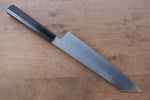 Jikko Honyaki Acier Blanc No.3 Kasumitogi Kirituke Gyuto 210mm Manipuler Bois d'ébène - japanny-FR