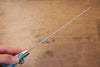 Takeshi Saji R2/SG2 Finition en diamant Santoku  180mm Bleu turquoise  Manipuler - japanny-FR