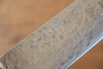 Takeshi Saji R2/SG2 Finition en diamant Gyuto  210mm Bleu turquoise  Manipuler - japanny-FR