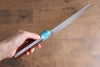 Yu Kurosaki Senko R2/SG2 Martelé Gyuto  210mm Shitan(férule:turquoise avec anneau) Manipuler - japanny-FR