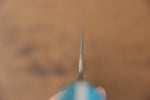 Takeshi Saji R2/SG2 Finition en diamant Nakiri  170mm Bleu turquoise  Manipuler - japanny-FR