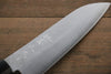 Shigeki Tanaka Acier argenté NO.3 Nashiji Santoku  165mm Noix Manipuler - japanny-FR