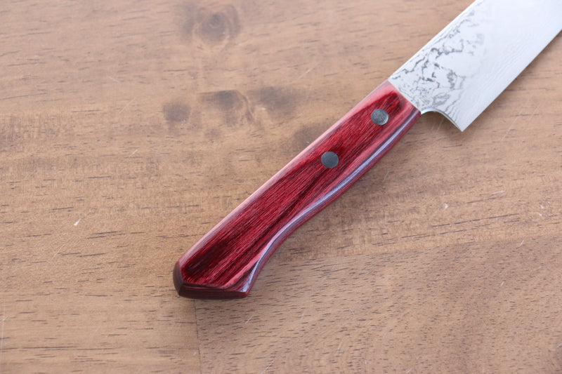 Katsushige Anryu VG10 Damas Petite-utilité  150mm Bois de pakka rouge Manipuler - japanny-FR