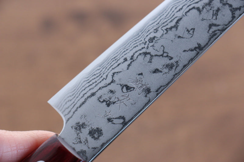 Katsushige Anryu VG10 Damas Petite-utilité  150mm Bois de pakka rouge Manipuler - japanny-FR