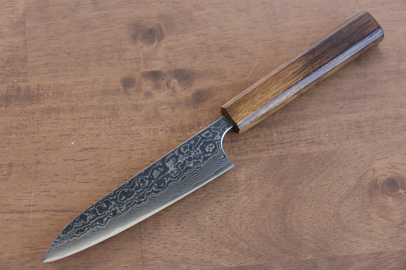 Katsushige Anryu VG10 Migaki Terminé Damas Petite-utilité  130mm Chêne Manipuler - japanny-FR