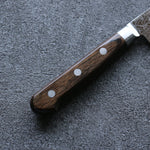 Seisuke Nami AUS10 Finition miroir Damas Petite-utilité  135mm Bois de Pakka marron Manipuler - japanny-FR