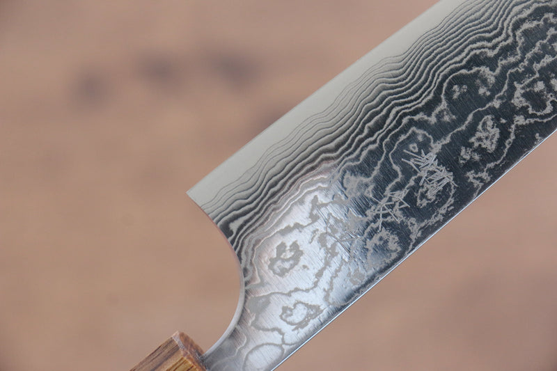 Katsushige Anryu VG10 Migaki Terminé Damas Petite-utilité  130mm Chêne Manipuler - japanny-FR