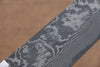 Takeshi Saji VG10 Damas noir Bunka  180mm Os de vache Manipuler - japanny-FR
